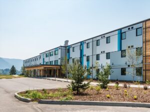 Exterior of Castlegar Student Housing