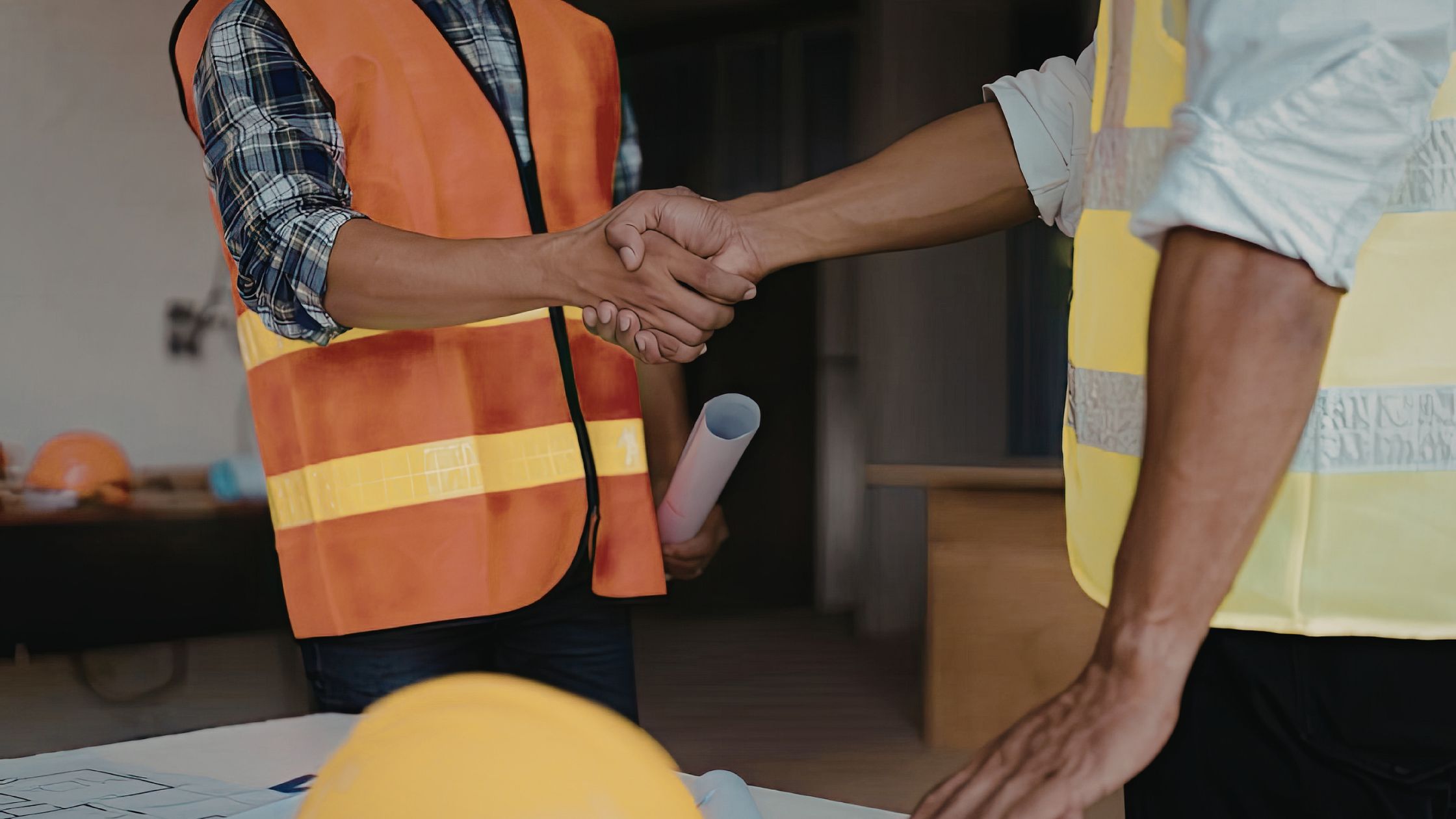 Two people shaking hands