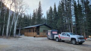 Exterior of Camp Chief Hector with ROC truck