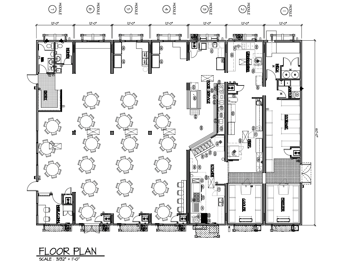 Floor plans of kitchen diners