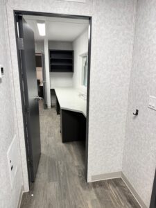 Interior shot of sleeper hallway